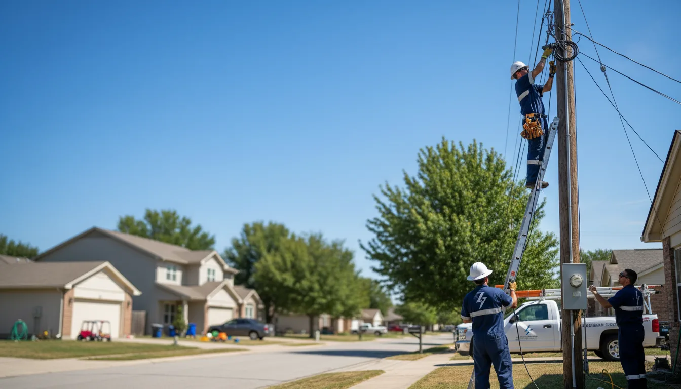 Residential electrician providing installation services in Woodland, MS